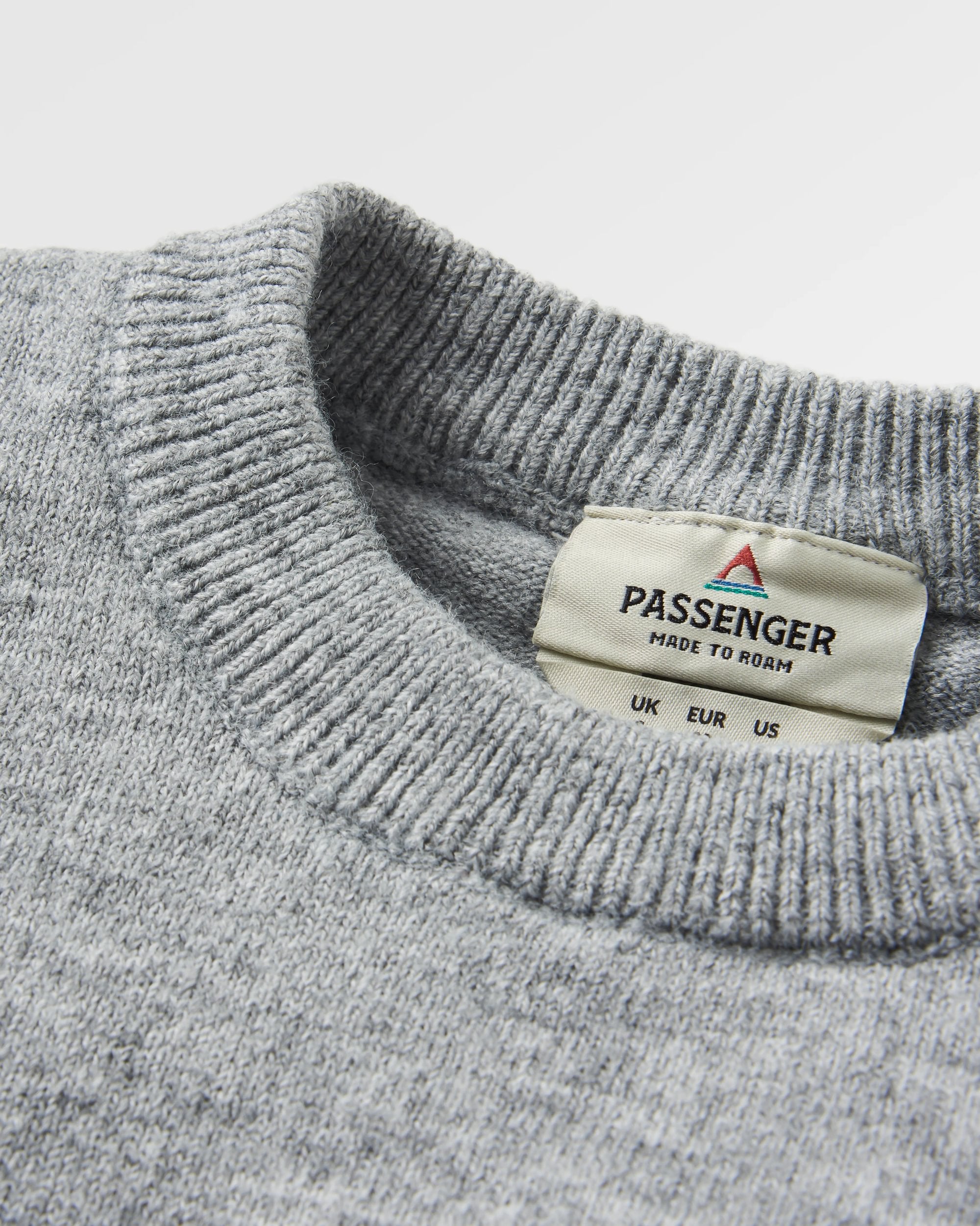 Scenic 'Light' Knitted Jumper - Scenic Grey - Flatlay