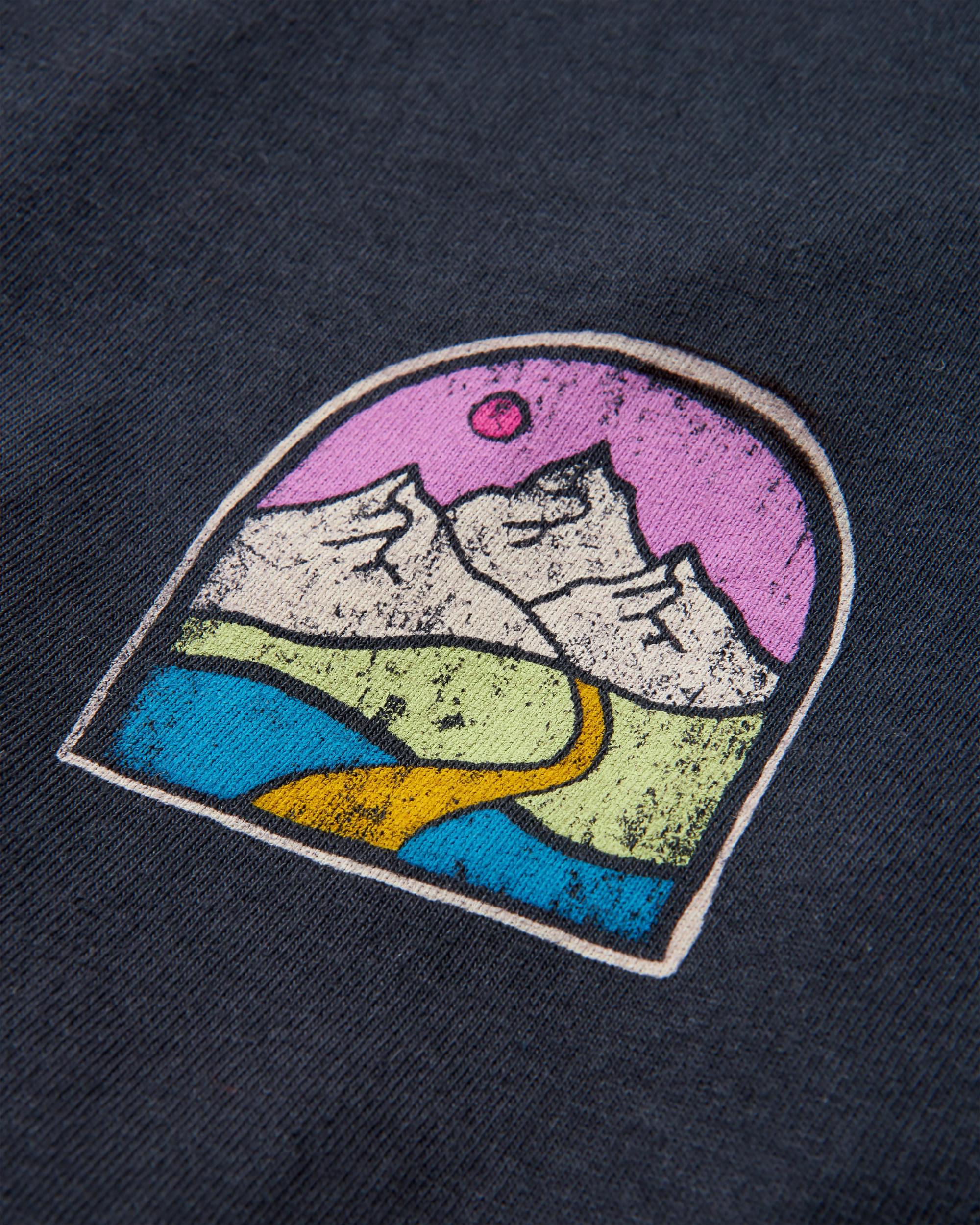 Friday Collective Recycled Cotton T-Shirt - Black - Flatlay