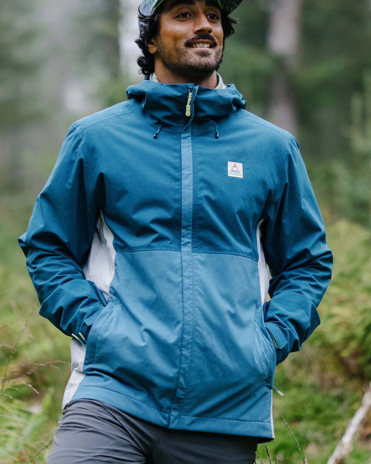 Downpour Recycled Waterproof Jacket - Tidal Blue/Blue Steel