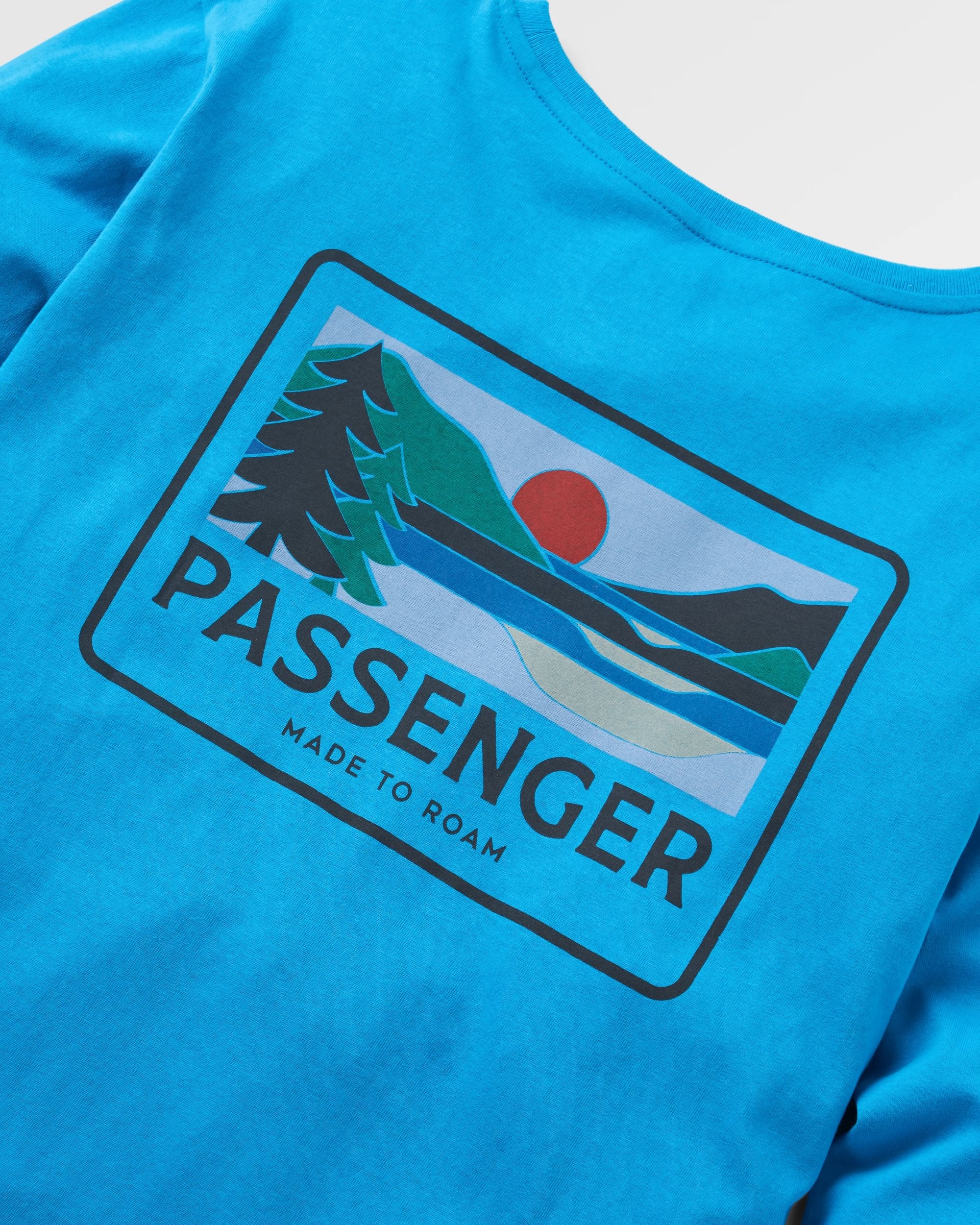 Roamer Recycled Cotton LS T-Shirt - Bluejay - Flatlay