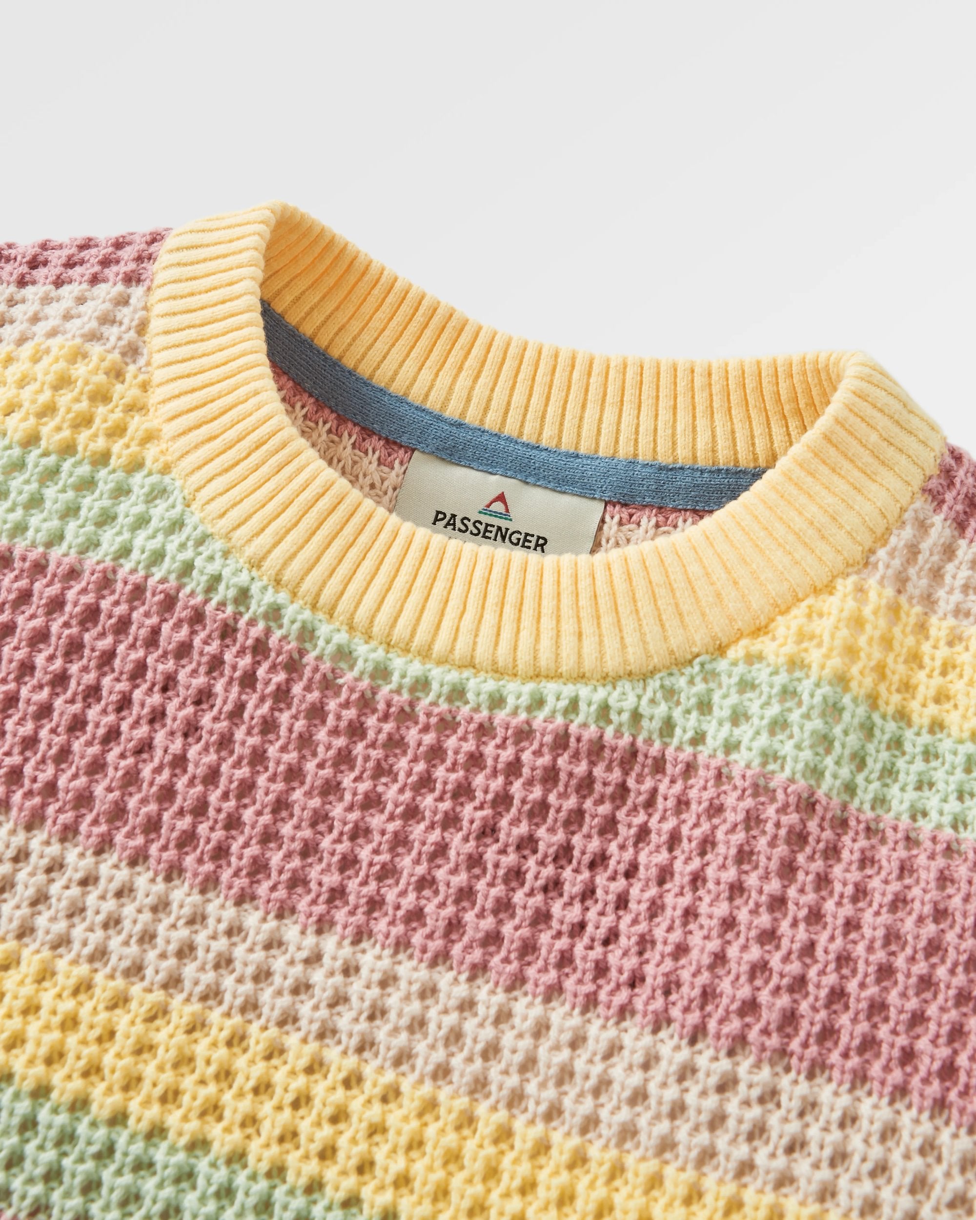 Reflection Stripey Jumper - Pink Haze Multi Stripe - Flatlay