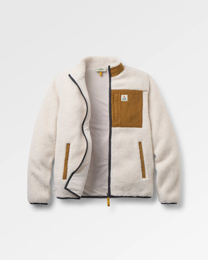Trekker 2.0 Recycled Deep-Pile Sherpa Fleece - Warm Ivory - Flatlay