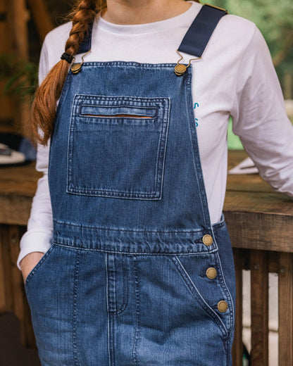 Shuffle Denim Dungarees - Denim Blue - Lifestyle