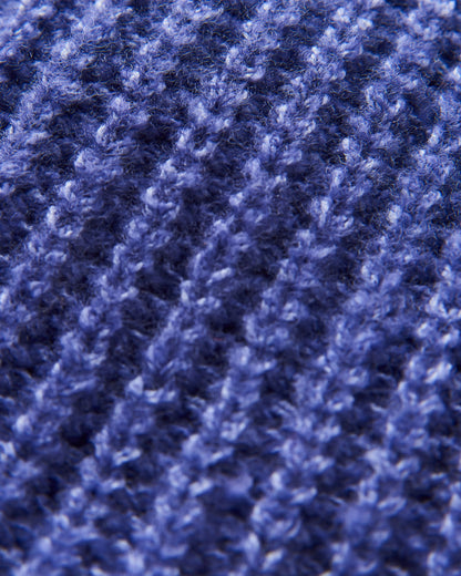 Redwood Sherpa Lined Beanie - Purple Indigo - Flatlay