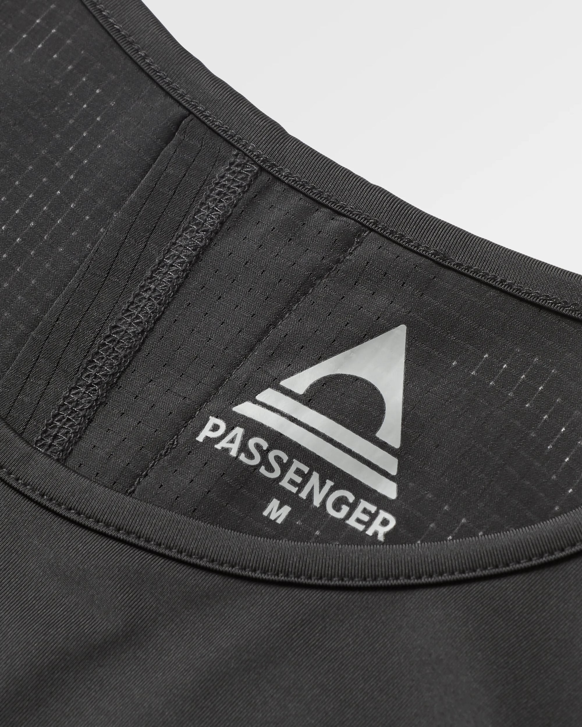 Chakra Tie Back Active Recycled T-Shirt - Black - Flatlay