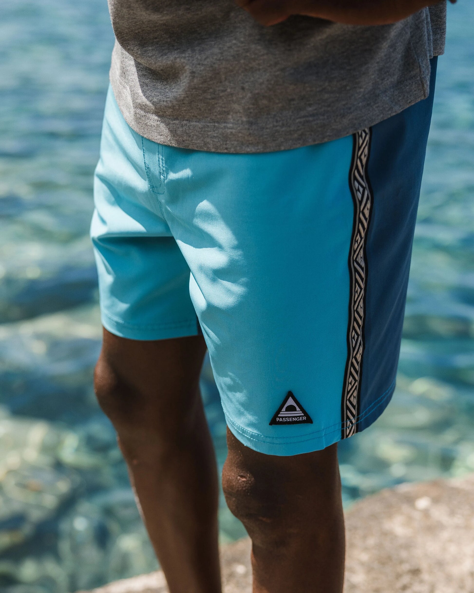 Hollow Recycled Boardshort - Blue Pool