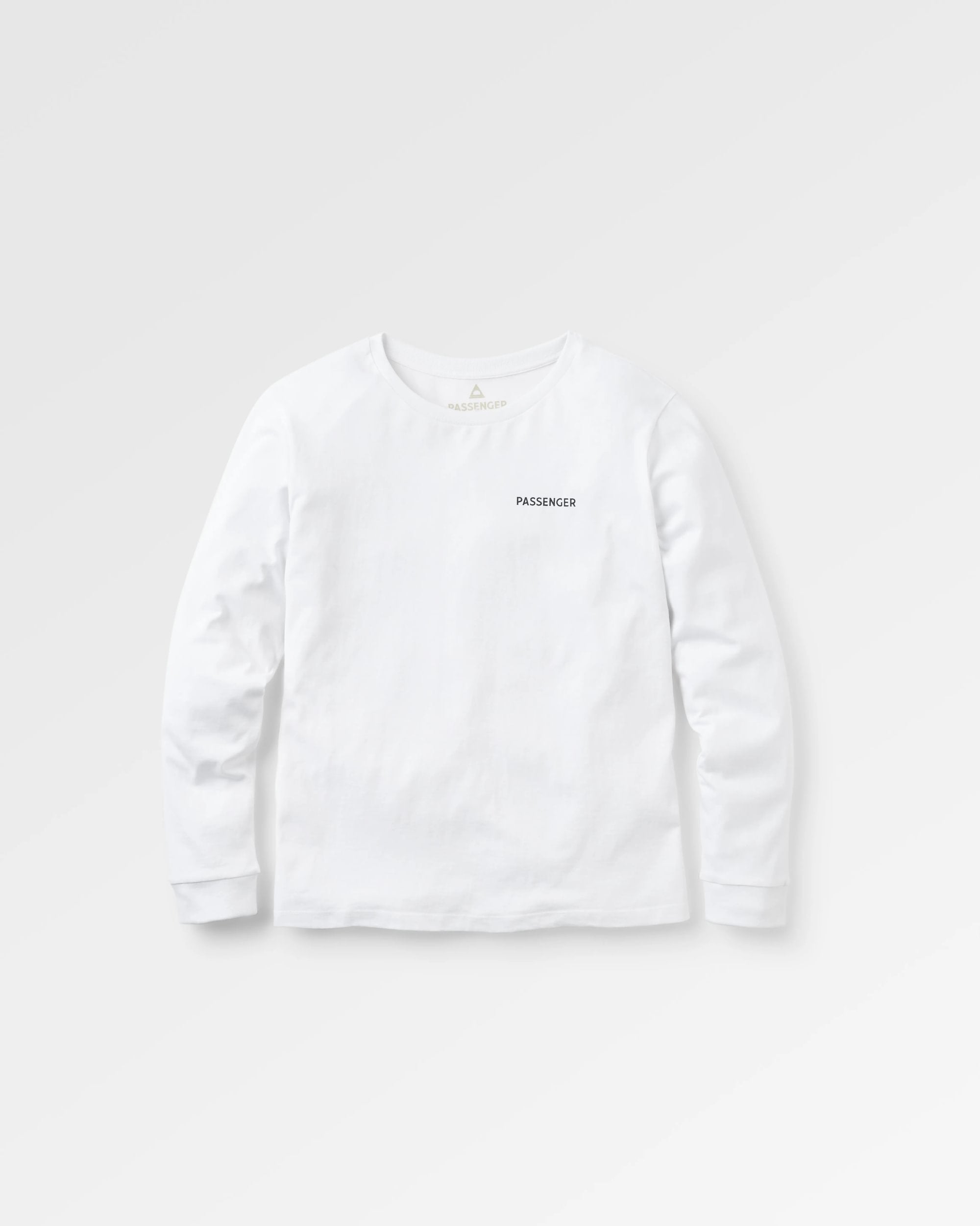 Roamer Recycled Cotton LS T-Shirt - White - Flatlay