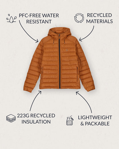 Roamer Recycled Insulated Jacket - Glazed Ginger