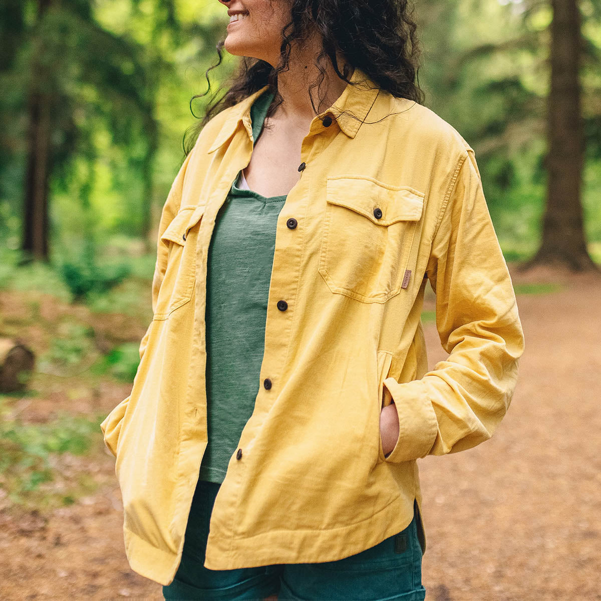 Ray Recycled Cord LS Shirt - Jojoba