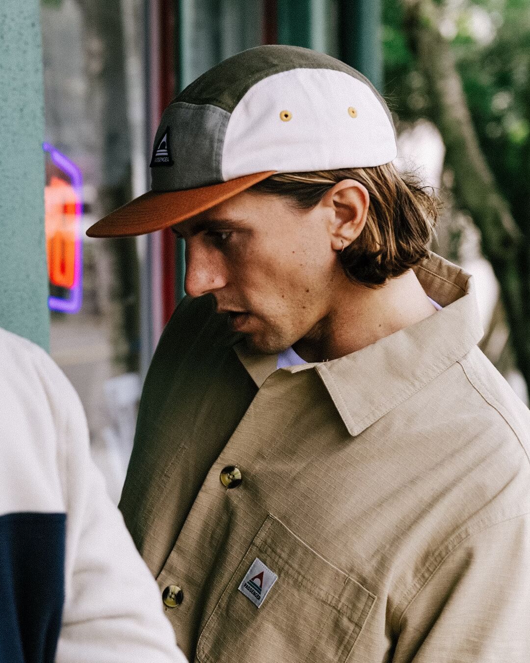 Fixie Recycled Cotton 5 Panel Cap - Apple Green Multi