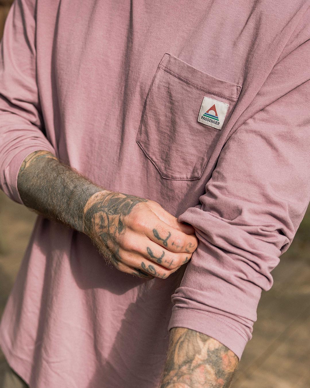 Heritage Recycled Cotton LS T-Shirt - Grape